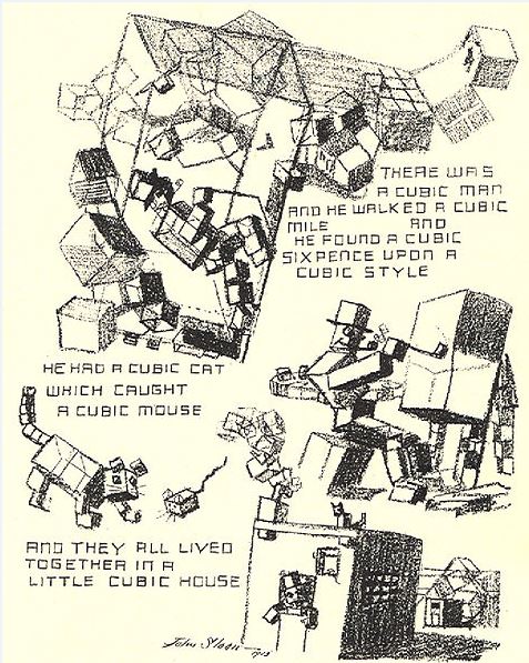 8 cubic man john sloan